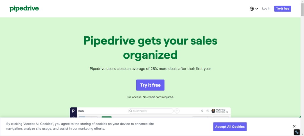 Pipedrive CRM for small business